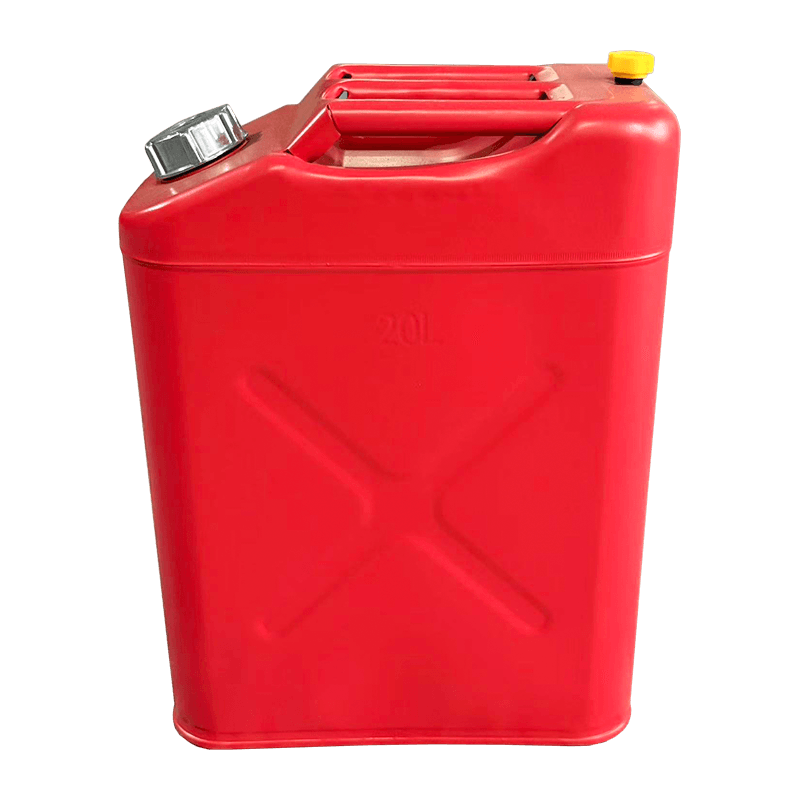 10L/20L matný červený olejový buben s hliníkovým uzávěrem